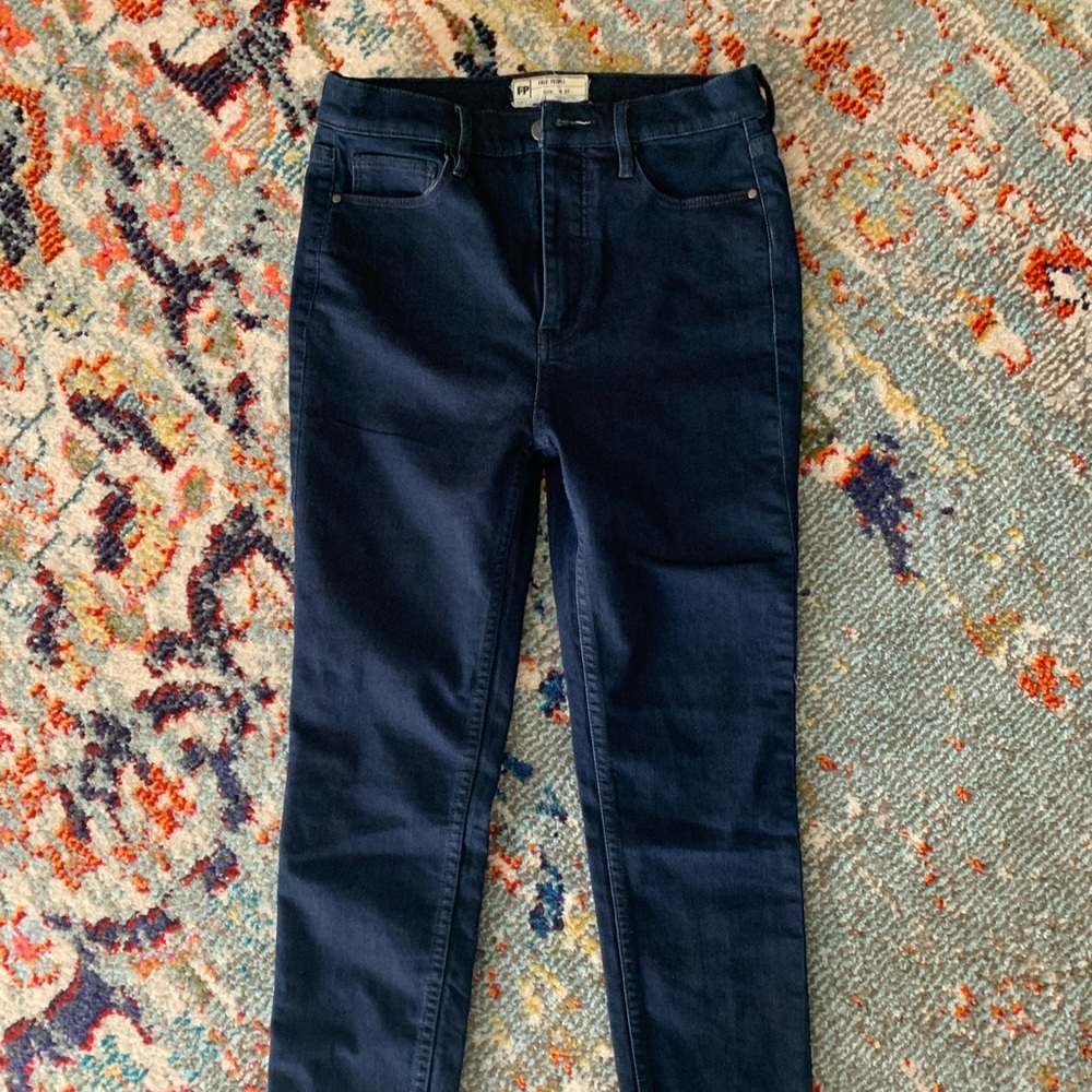 Free People High rise stretch skinny jean